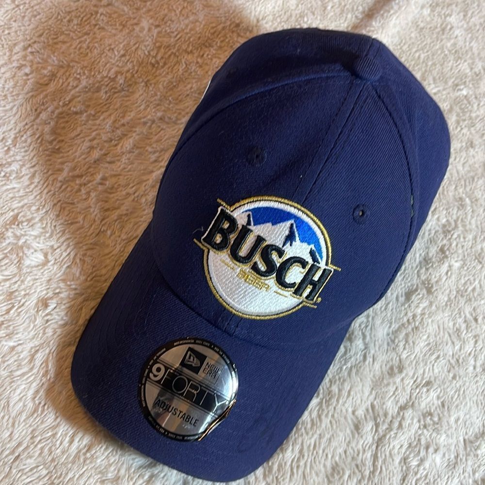 NASCAR Daytona 500 busch signed hat Kevin Harvick